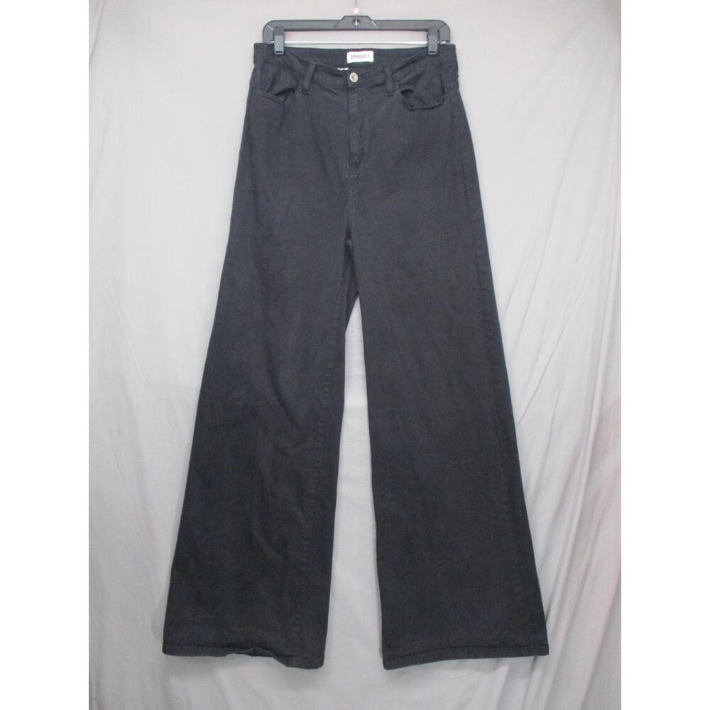Aphrodite Dark Gray High Rise Wide Leg Pants‎ Womens Size 15(32)